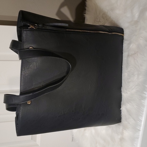 NWOT Black Textured Tote - Picture 2 of 6